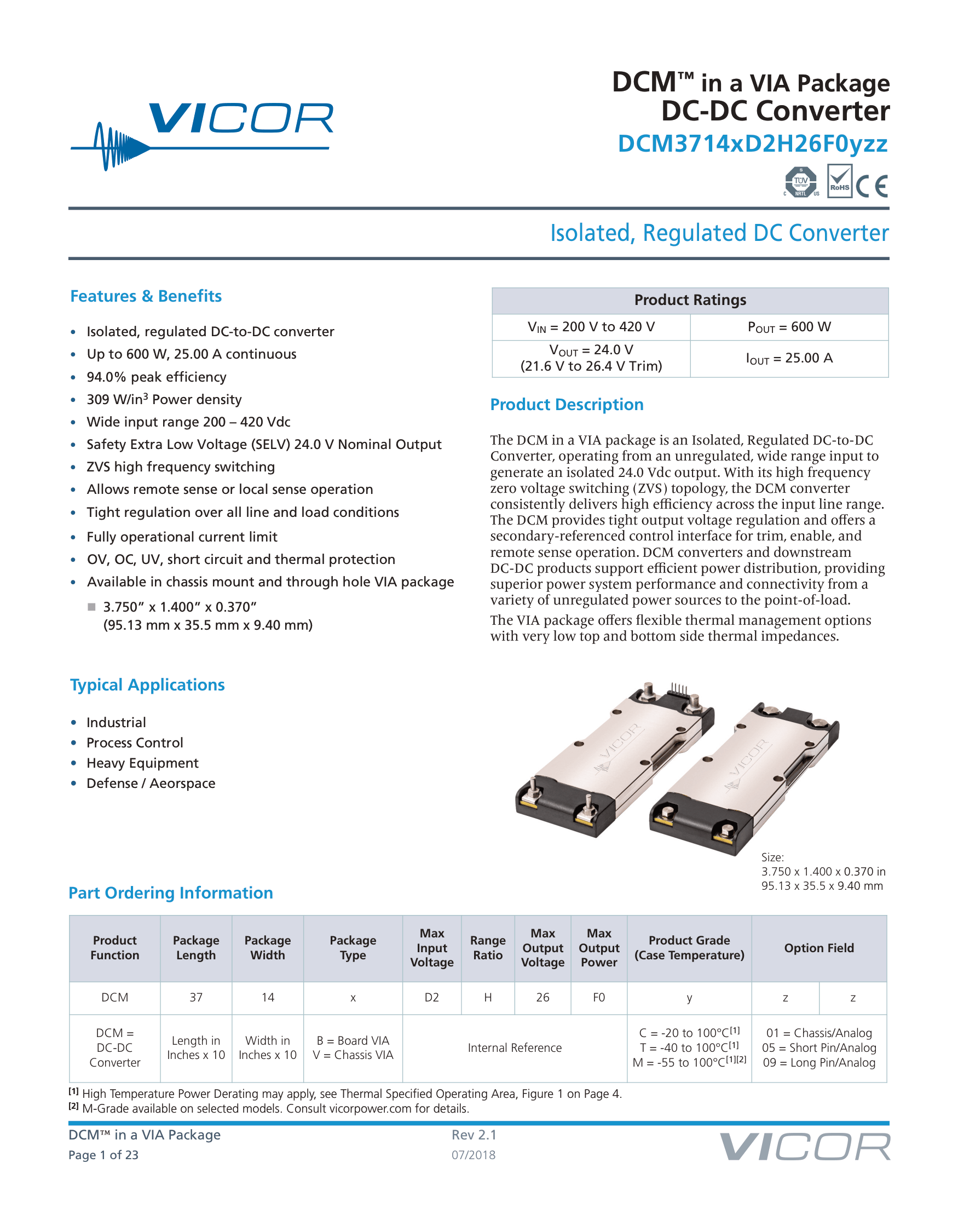 vicor-datasheet-pg1
